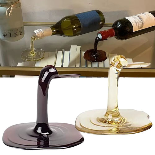 Creative Spilled Wine Bottle Holder 